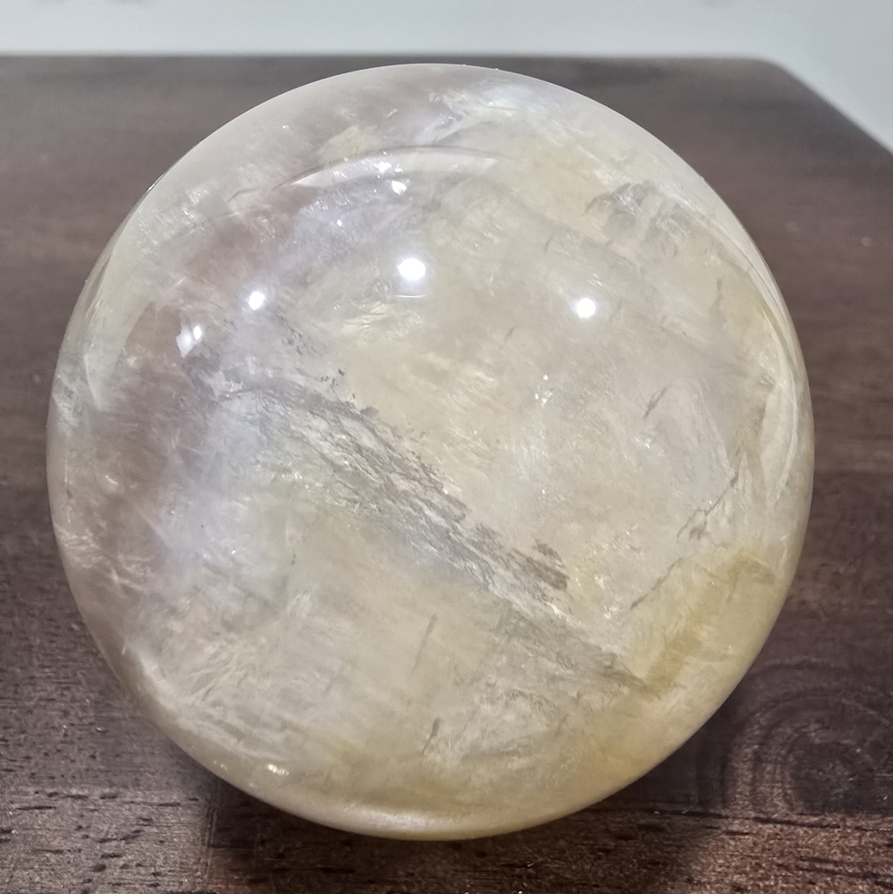 Citrine Crystal Sphere 58mm - Picture 8 of 17